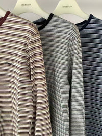 Korean APM Collection | Underson Vintage Stripe Long Sleeve T-Shirt (Instock)