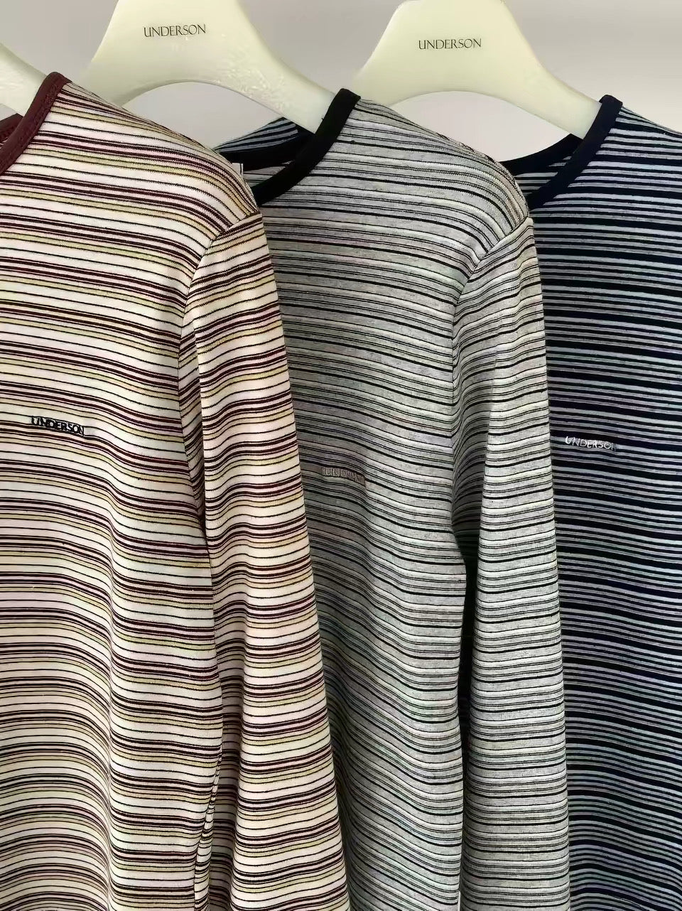 Korean APM Collection | Underson Vintage Stripe Long Sleeve T-Shirt (Instock)