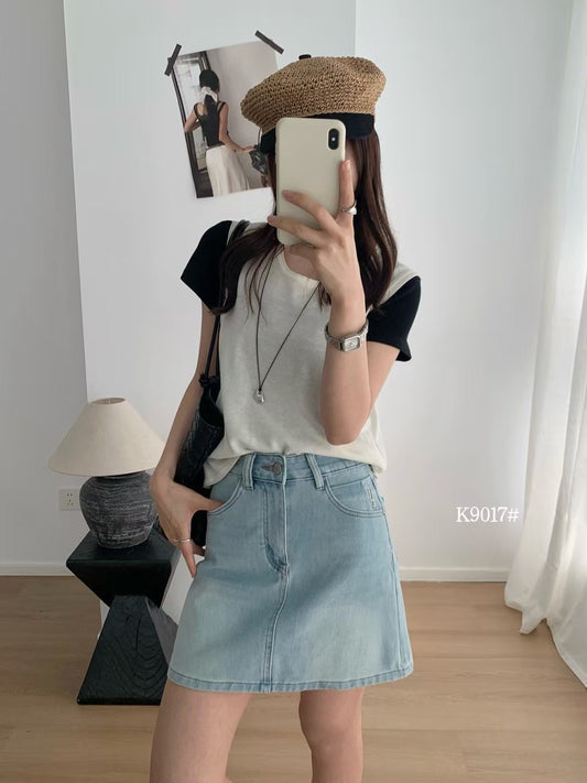 Kelly Designs Blue Denim Skirt (Instock)