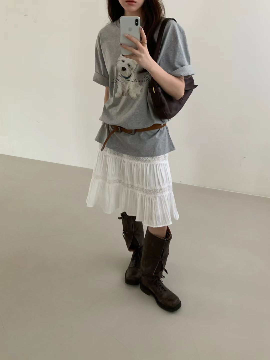 Korean APM Collection White Skirt (Instock)