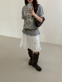 Korean APM Collection White Skirt (Instock)