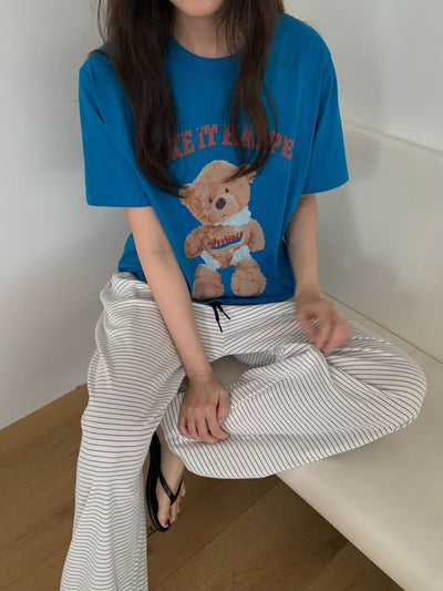 Korean APM Collection Bear Tshirt - 3 Colors (Instock)