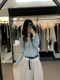 Korean APM Collection Stripe Long Sleeves Tshirt (Instock)