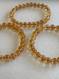 Kelly Designs Glitter Yellow Natural Crystal Bracelet (Instock)