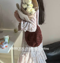 Korean APM Collection I Miss You Pink Dress (Instock)