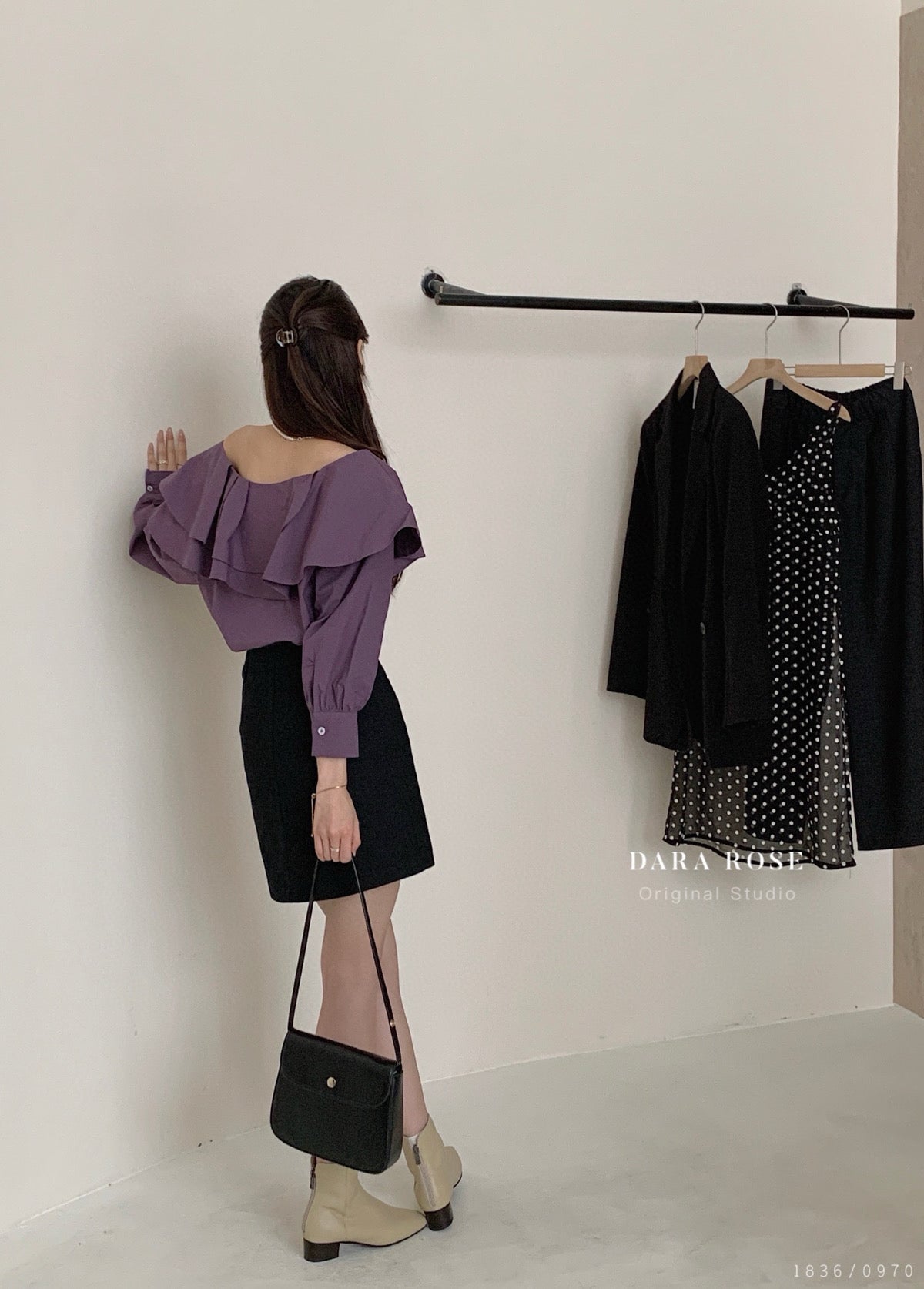 Kelly Designs Off Shoulder Purple Blouse (Instock)