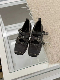 Kelly Designs Vintage Multi-Strap Mary Jane Ballet Flats (Instock)