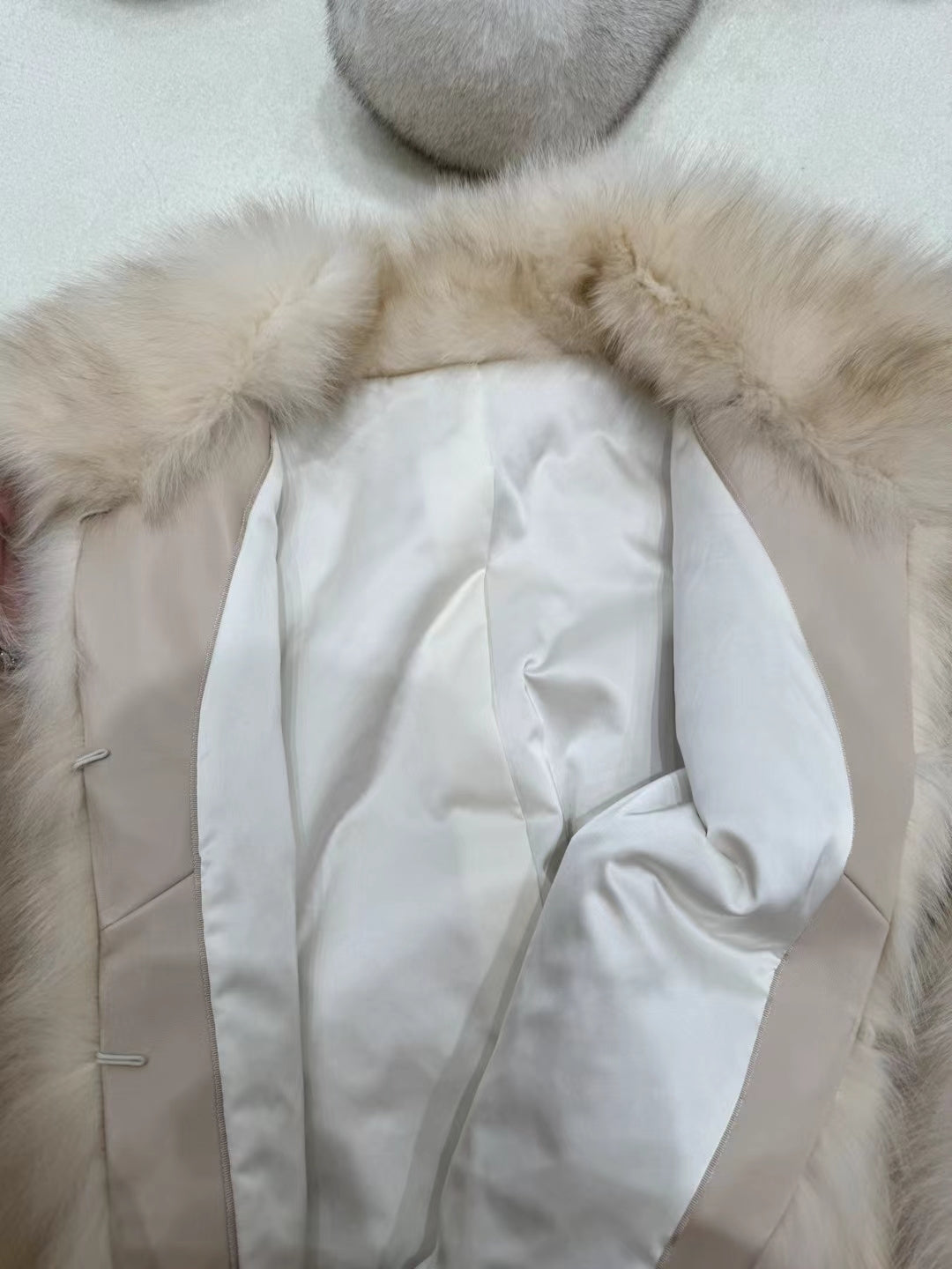 Kelly Designs Golden Fox Fur Jacket with High Neck (Instock)