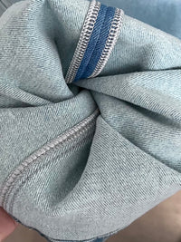 Kelly Designs Fleece-Lined Straight Denim Light Blue Pants(Instock)