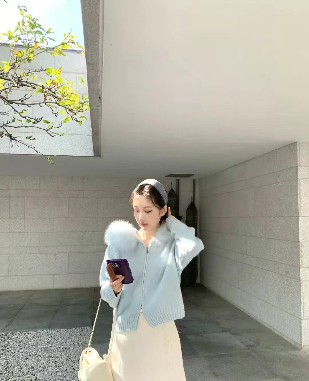 Kelly Designs 9 Colors Fox Fur Zip Up Jacket (Instock)