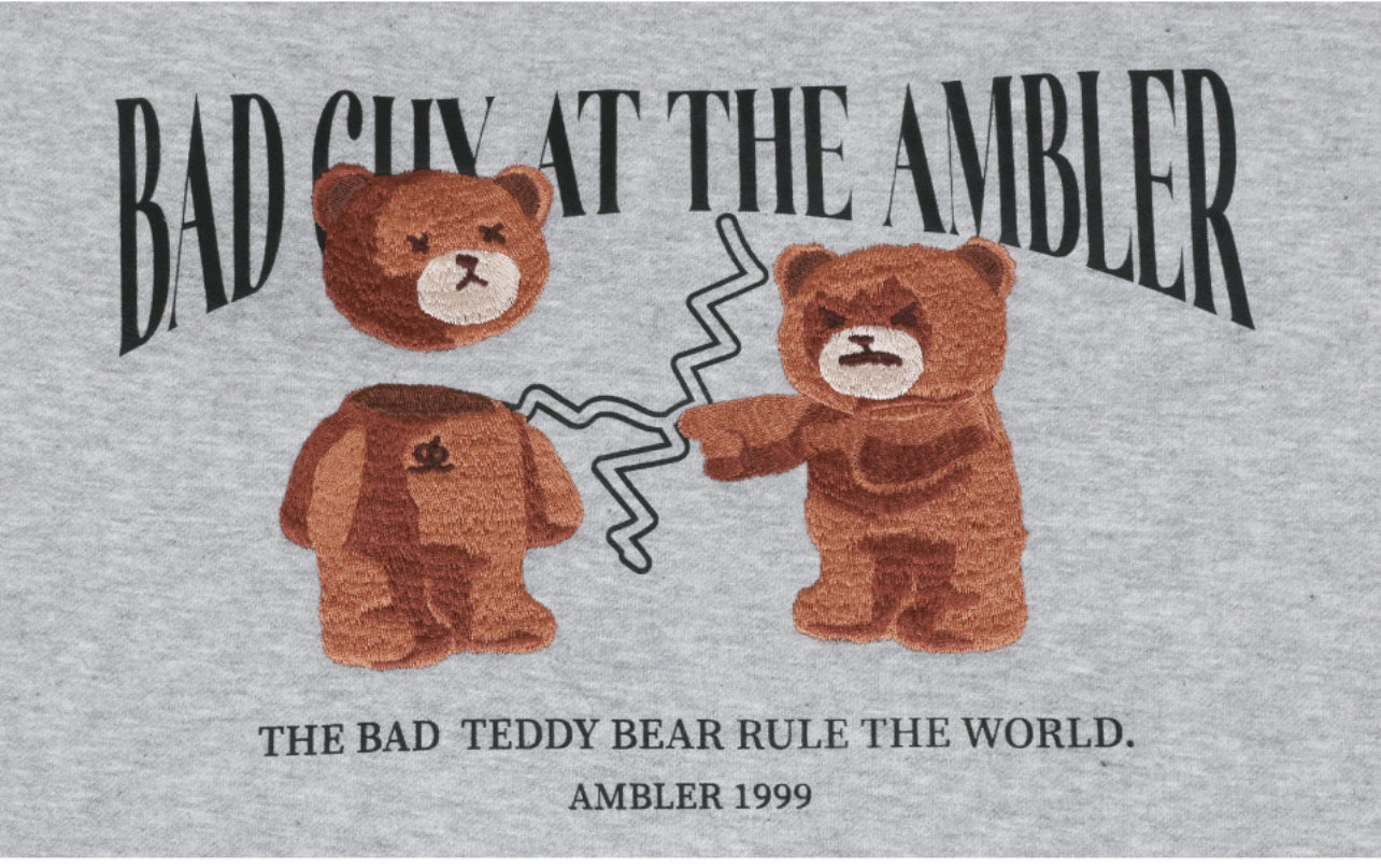 Ambler Bad guy at the Ambler Grey Hoodie (Instock)