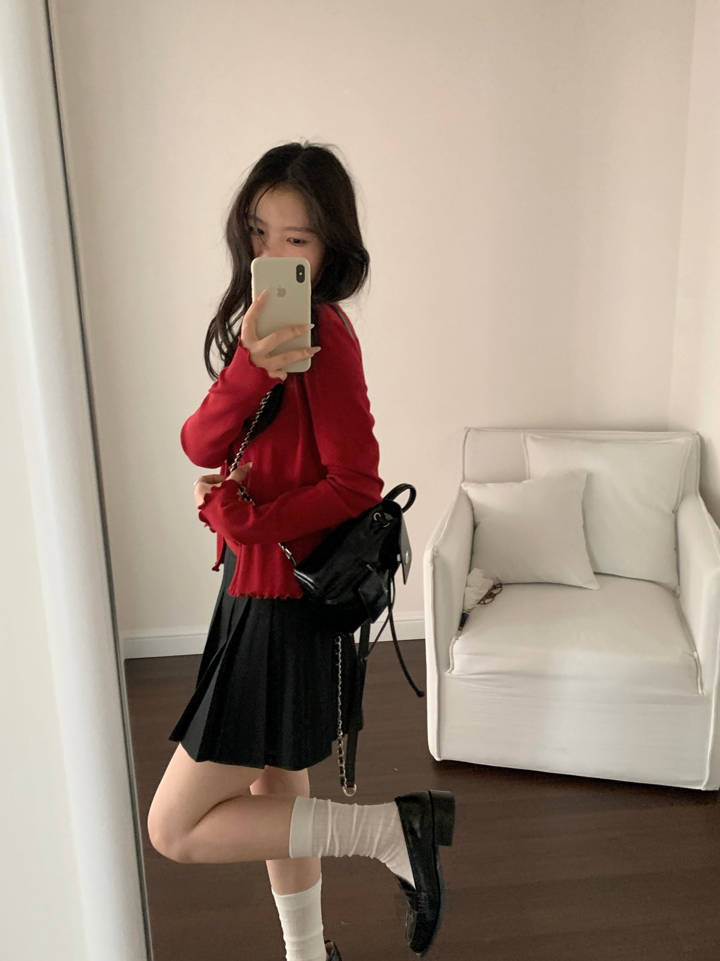 Kelly Designs Red Cami Top and Cardigan Set (Instock)