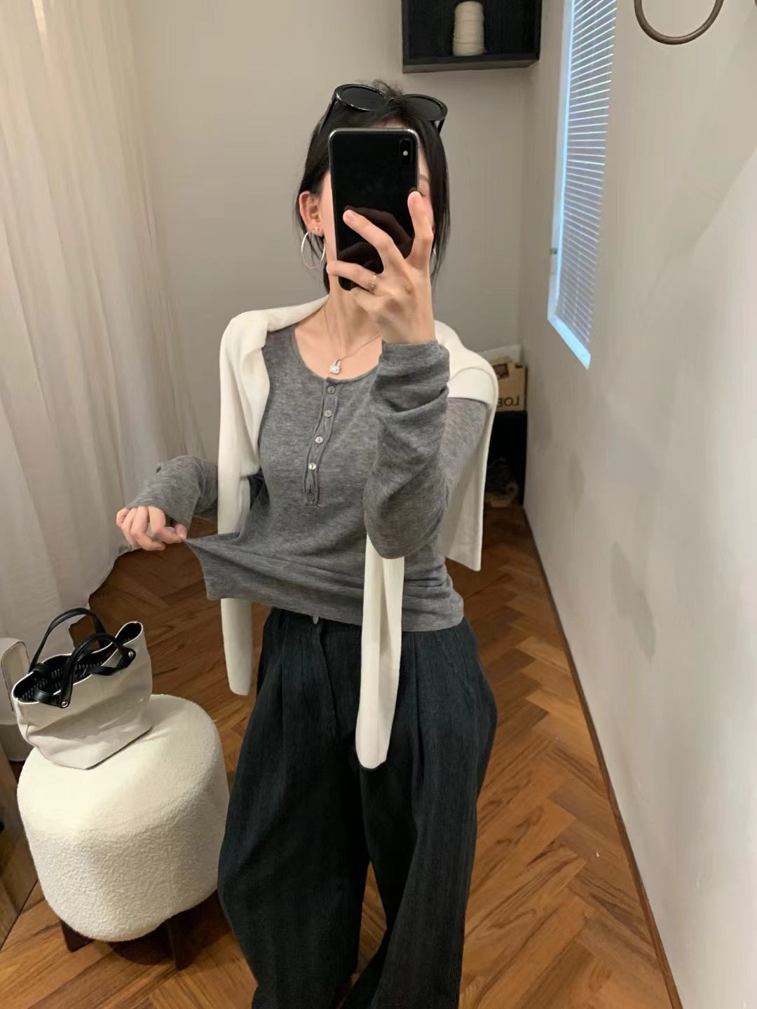 Kelly Designs Round Neck Wool Slim Top (Instock)