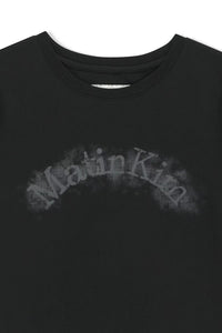MATIN KIM LOGO CROP TOP IN BLACK (Instock)