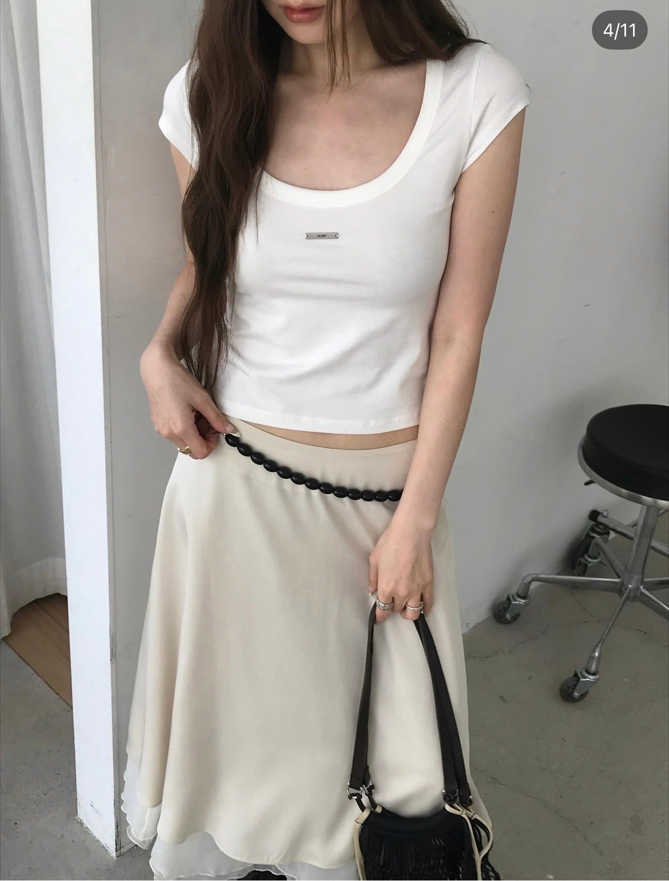Korean APM Collection Slim Strech Tshirt-3 Colors (Instock)