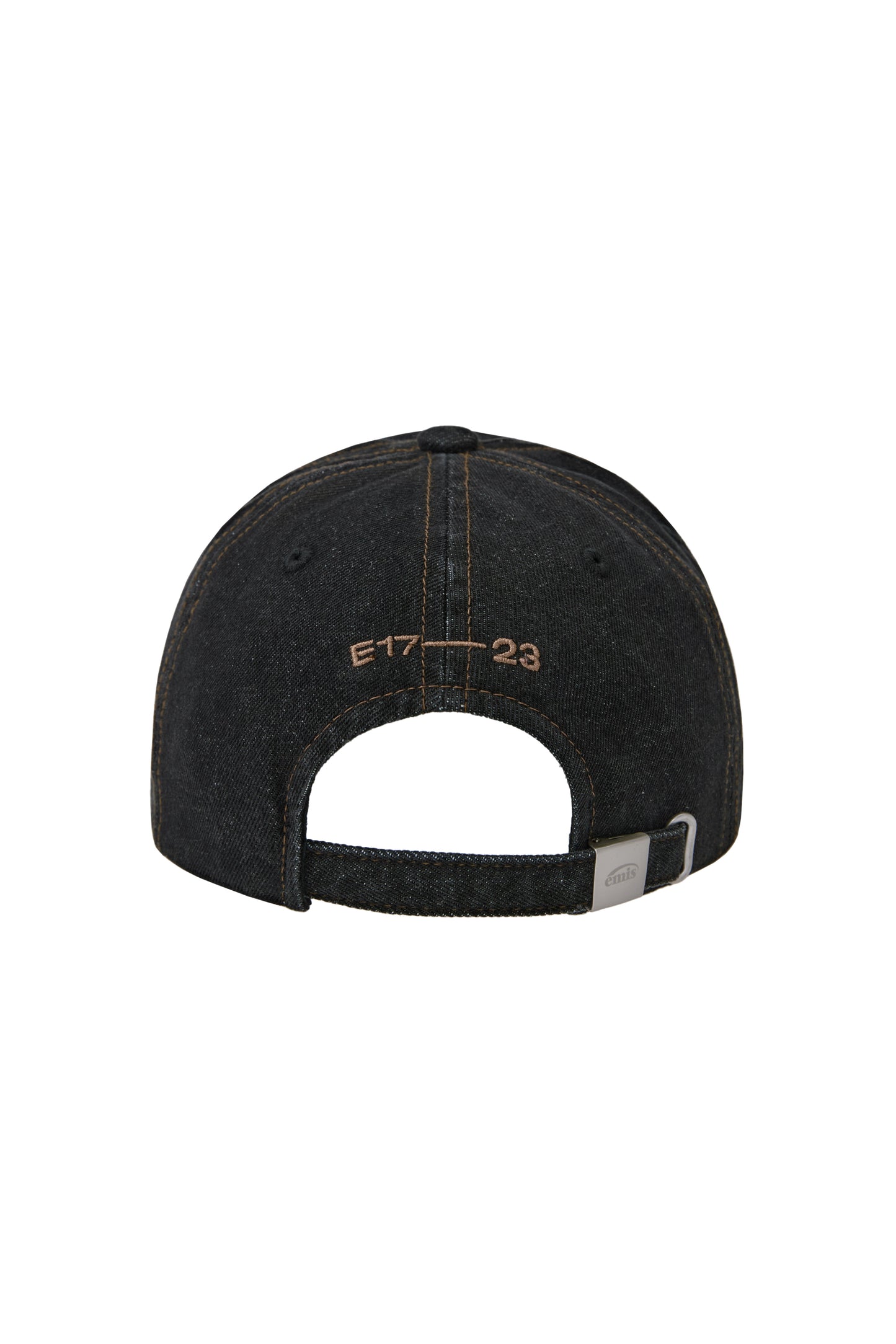 EMIS WASHED DENIM BALL CAP-GRAY/PINK (Preorder)