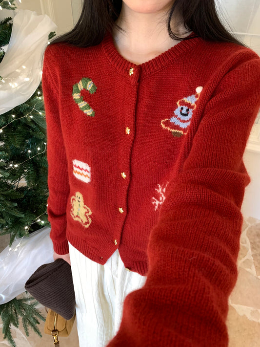 Kelly Designs Christmas Cartoon Cardigan (Instock)