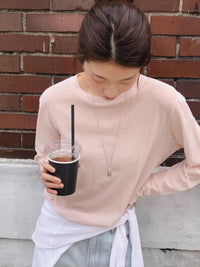 Korean ERUME Lightweight Sheer Long Sleeve Top (Instock)