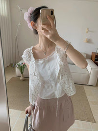 Kelly Designs White Floras Shirt (Instock)