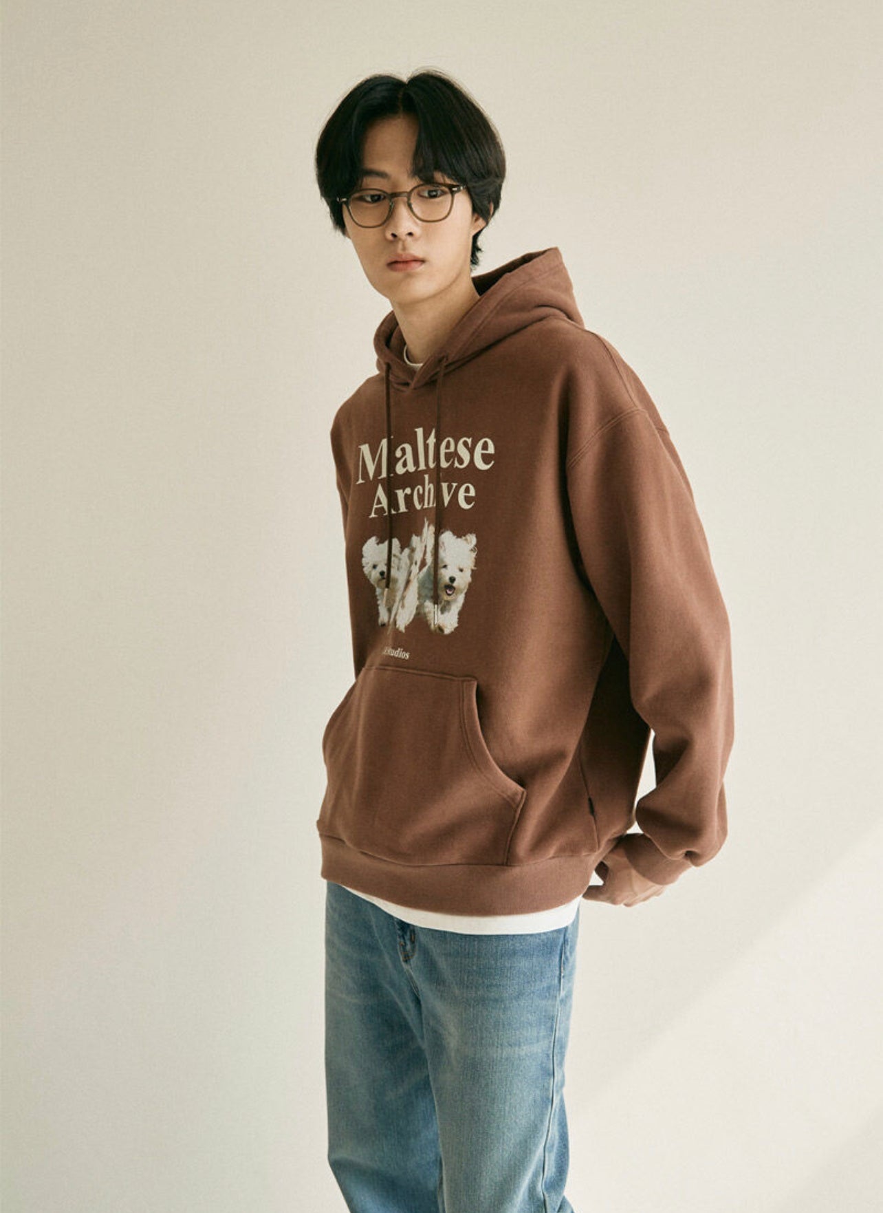 Waikei Maltese Archive Hoodie_Brown(Preorder)