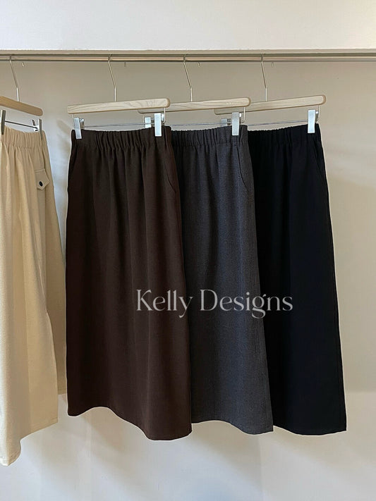 Kelly Designs Cashmere Knit Three Colors Skirt (Instock)