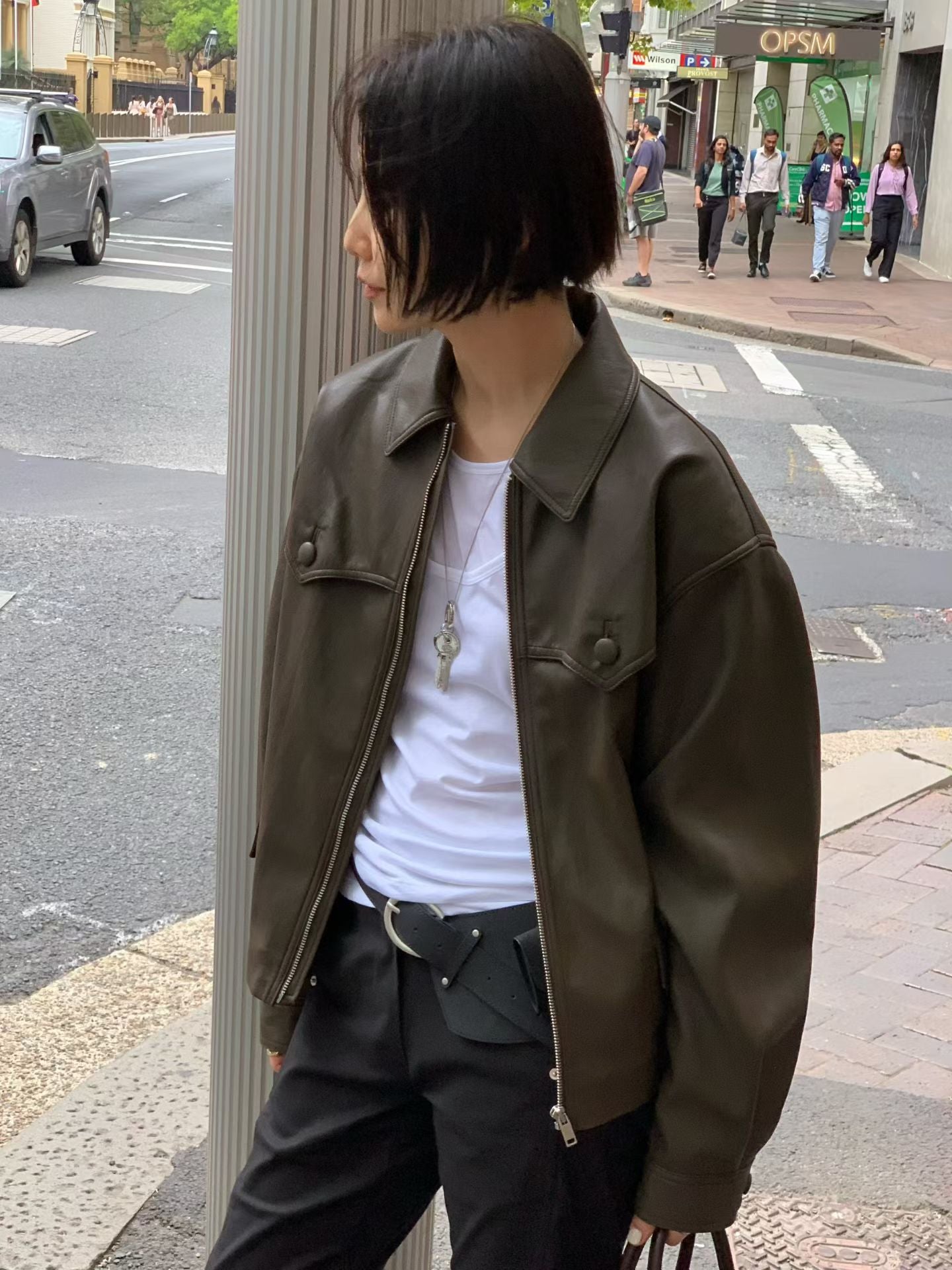 Korean APM Collection Real Leather Jacket (Instock)