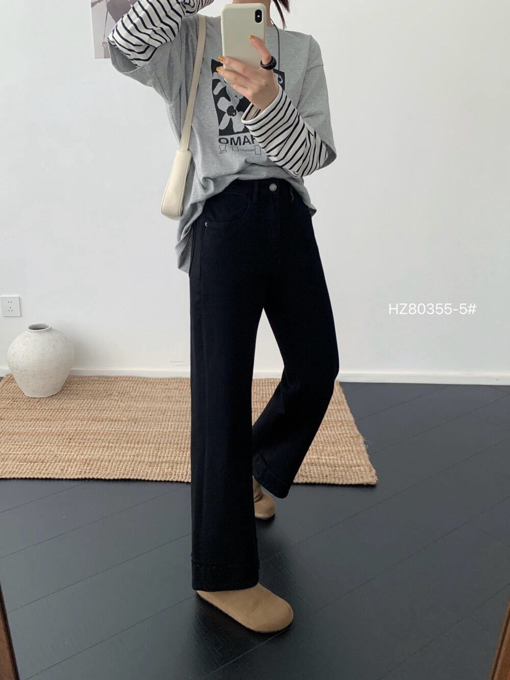 Kelly Designs Black Fall Jeans(Instock)