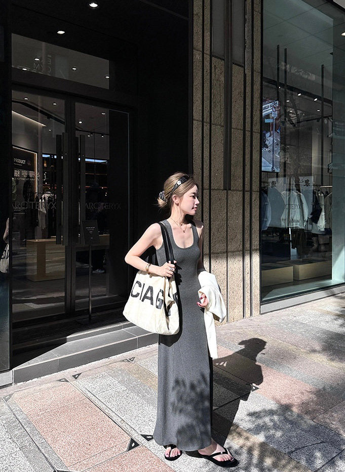 Kelly Designs U Neck Long Dress-3 Colors (Instock)