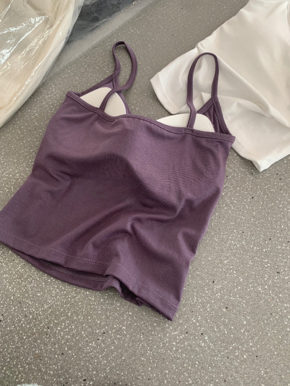 Kelly Designs Built-In Bra Cropped Cami Top (Instock)