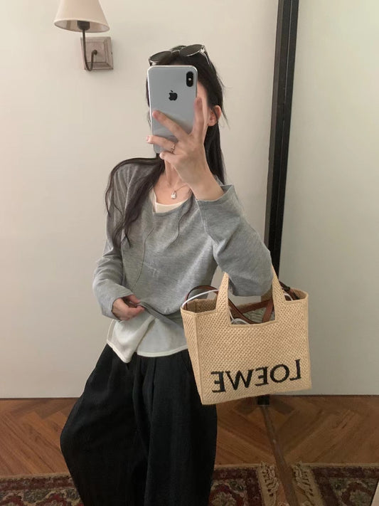 Kelly Designs Multiple Colors Fake 2pcs Tops (Instock)