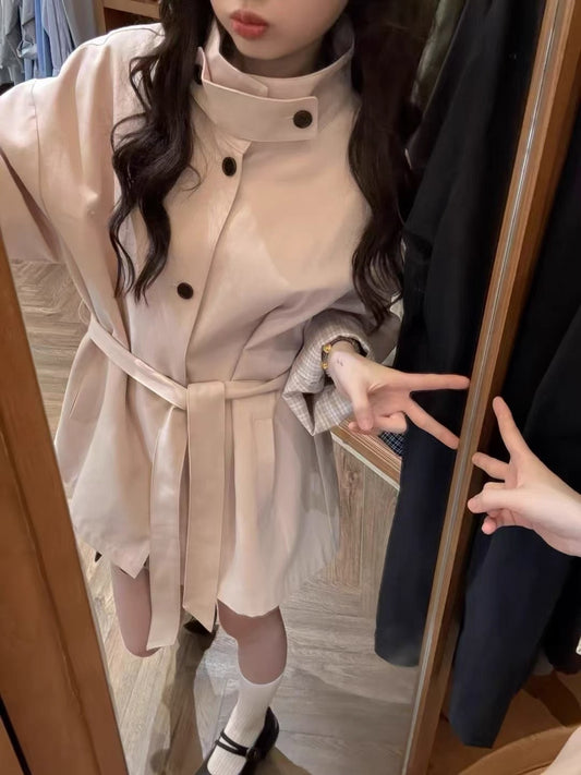 Kelly Designs Oversize Two Colors Cape Trench Coat (Instock)