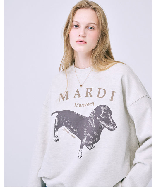 Mardi Mercredi SWEATSHIRT DDANJI_OATMEAL BEIGE (Instock)