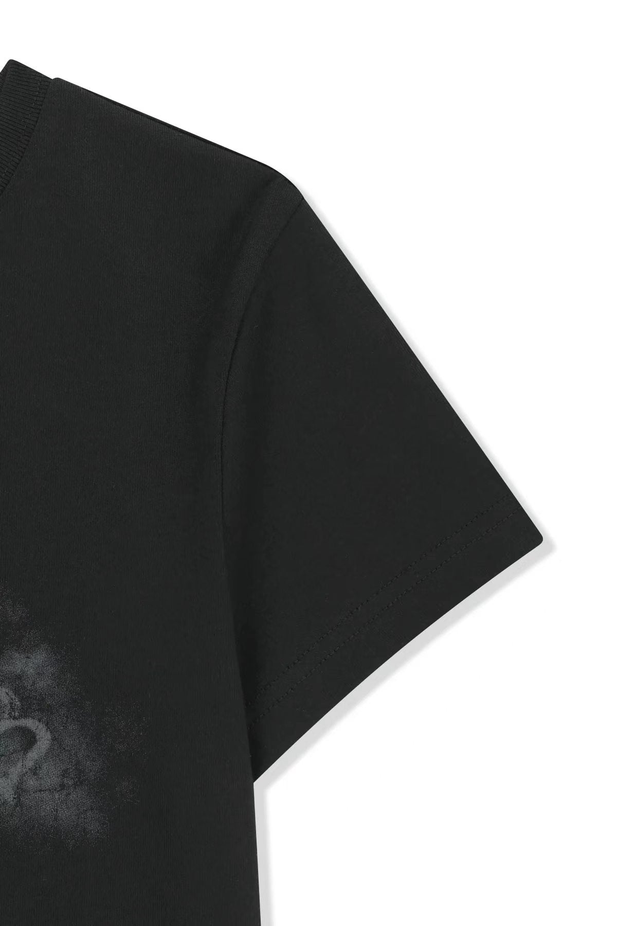 MATIN KIM LOGO CROP TOP IN BLACK (Instock)