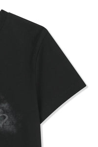MATIN KIM LOGO CROP TOP IN BLACK (Instock)