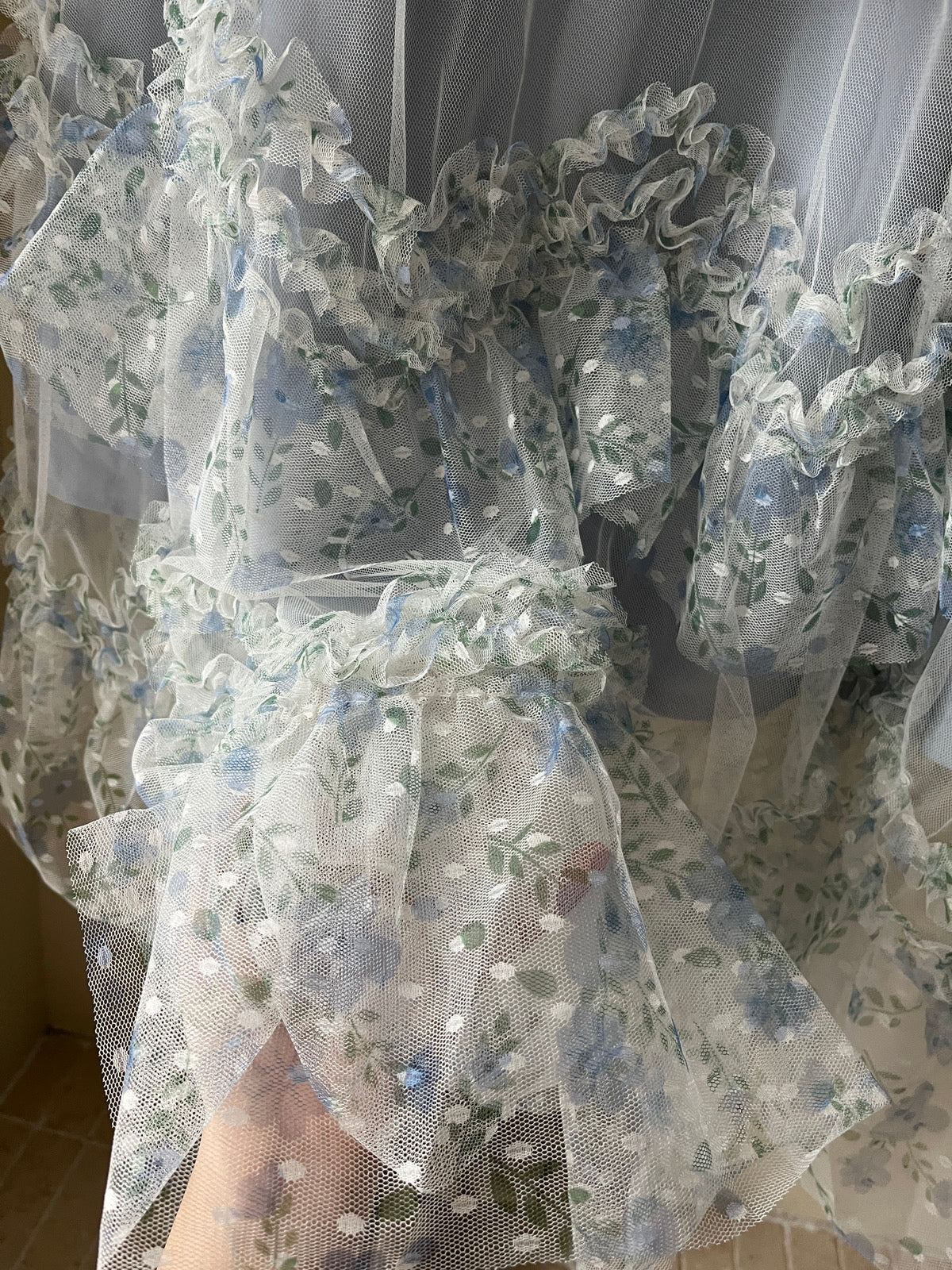 Kelly Designs Romantic Layered Tulle Maxi Skirt – Blue (Instock)