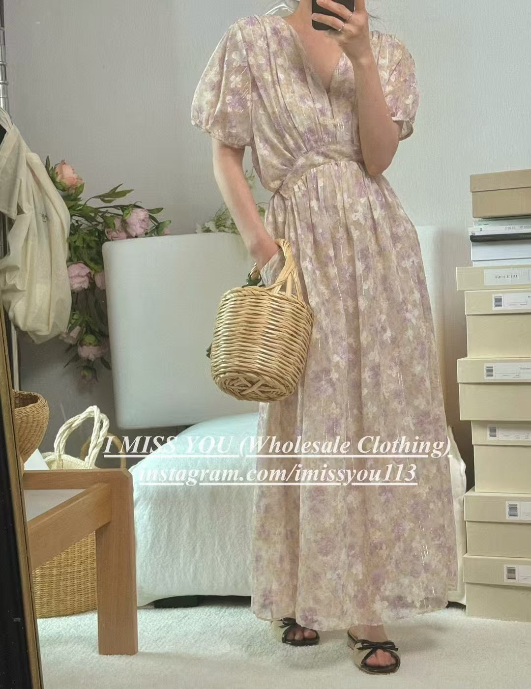 Korean APM Collection I Miss You Yellow Dress (Instock)