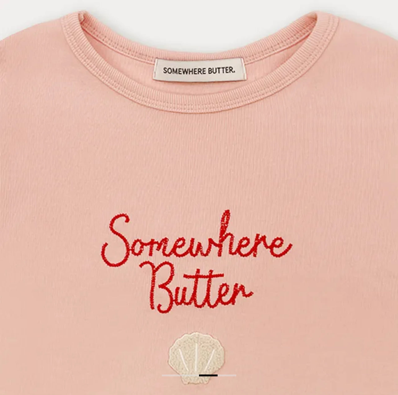 Korean Brand Boucle Shell Logo Top-Pink (Instock)