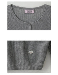 ROLAROLA Basic Linen Cardigan Grey (Instock)