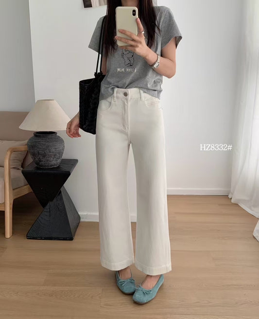 Kelly Designs White Flare Jeans(Instock)