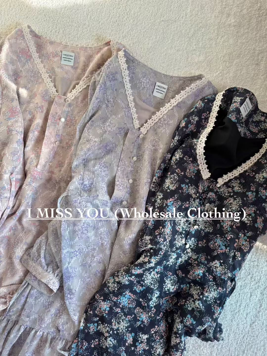 Korean APM Collection I Miss You Black Dress (Instock)