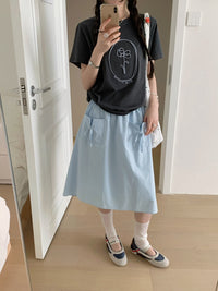Kelly Designs Flowers Grey Tshirt（Instock)
