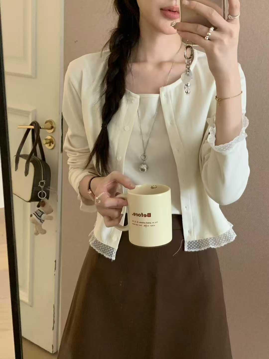 Kelly Designs Three Colors Cami Top and Cardigan Set (Instock)