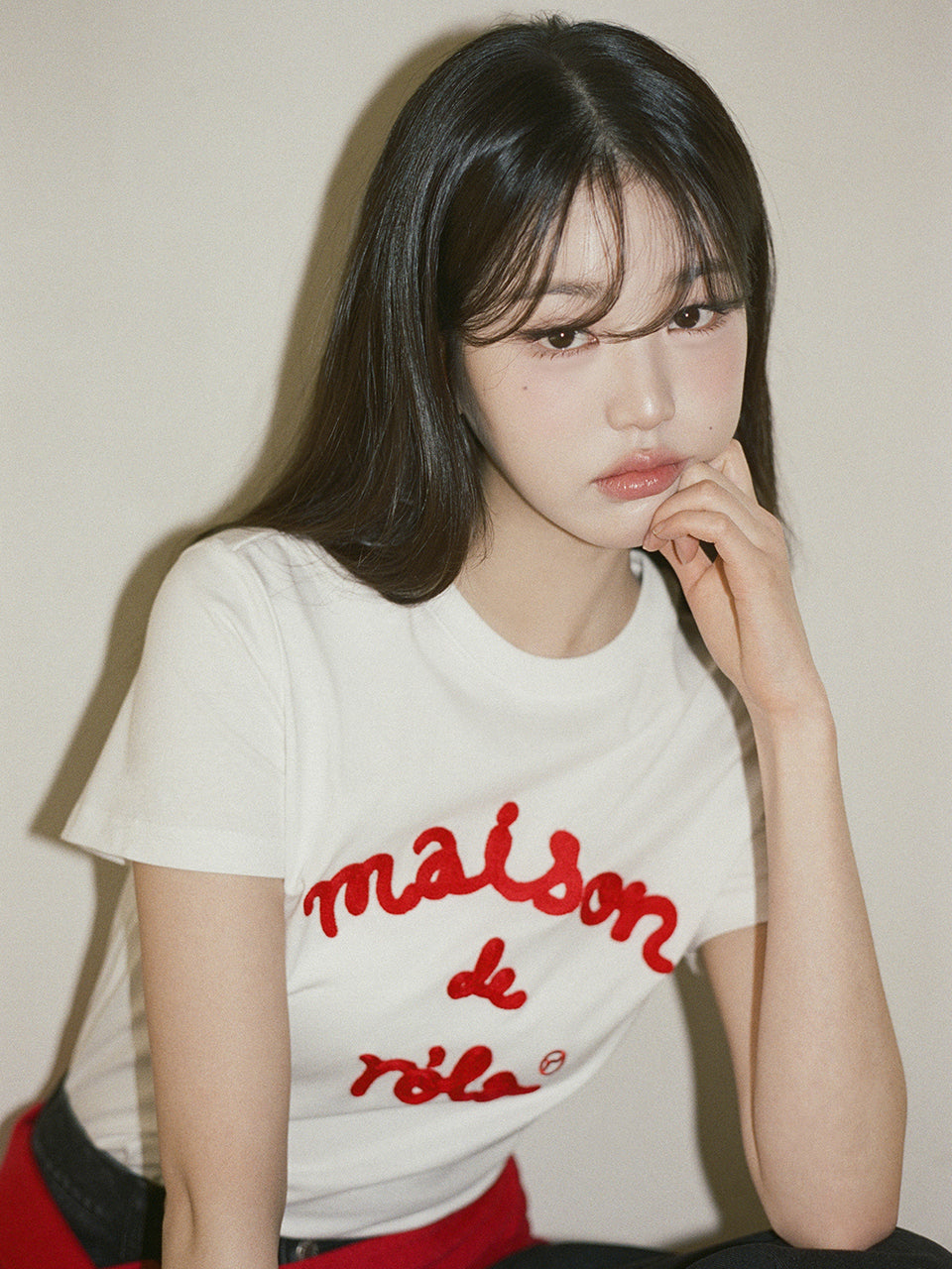 MAISON DE ROLA EMBROIDERY T-SHIRT WHITE (Preorder)