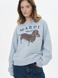 Mardi Mercredi Raglan Ddanji Sweatshirt – Blue Navy (Preorder)