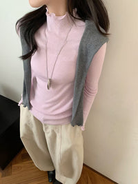 Kelly Designs Multiple Colors Mid Neck Wool Top (Instock)