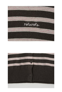 Korean Collection | Rola Rola Stripe Knit Cardigan (Instock)