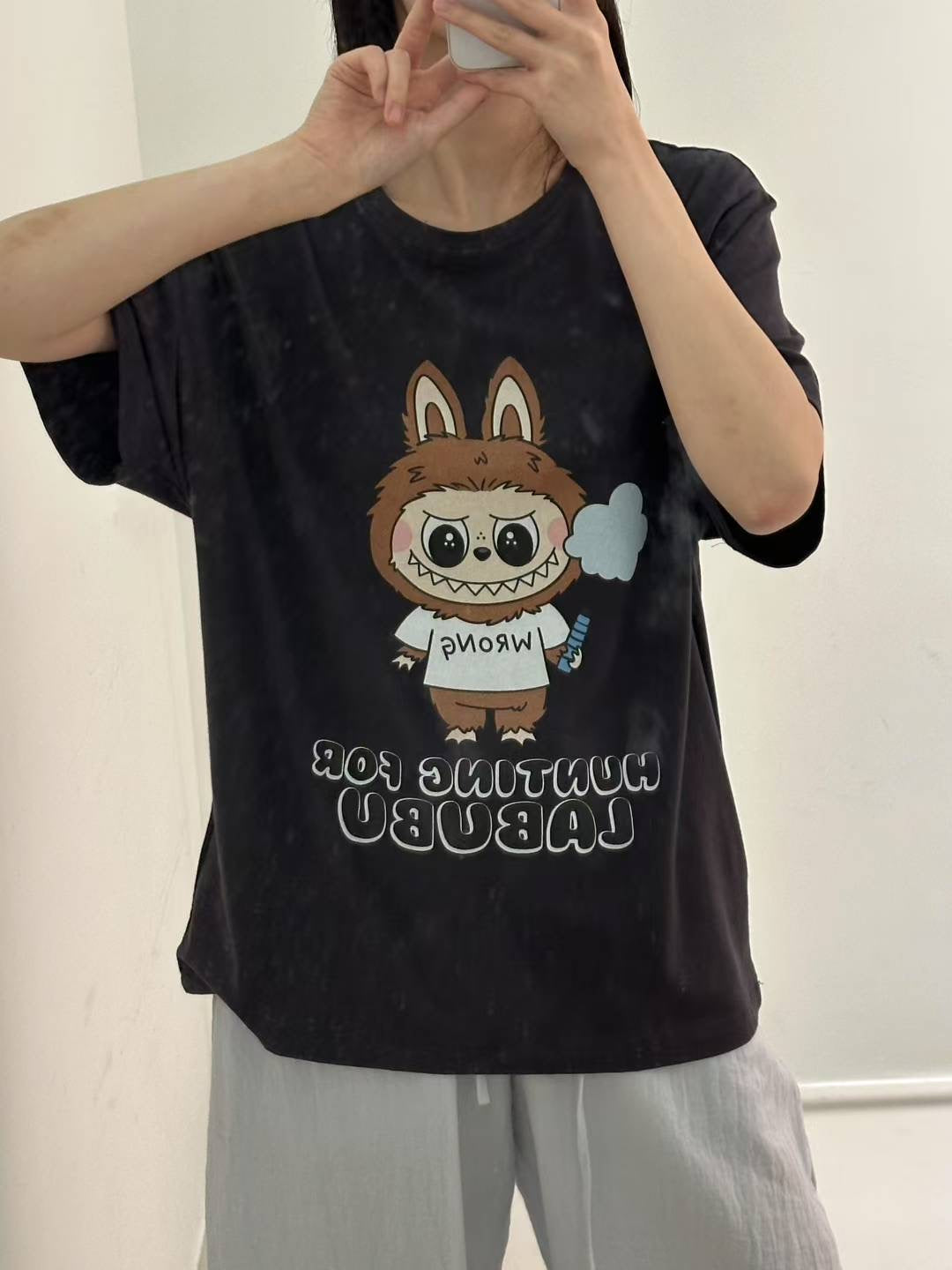 Korean APM Collection Labubu Graphic T-Shirt (Instock)