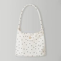 Korean Bouton Polka Dot Tote Bag – Ivory (Instock)