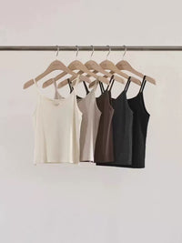 Korean APM Collection Ounce Cami Top - Charcoal (Instock)