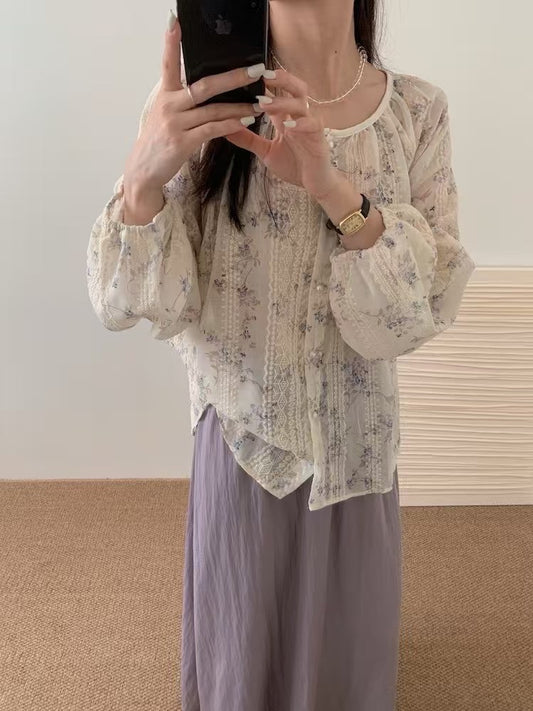 Kelly Designs Purple Skirt & Floras Blouse Set (Instock)